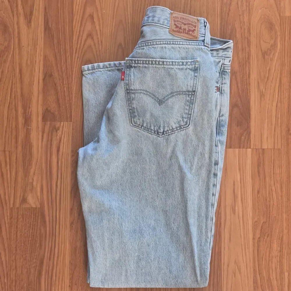 Levi's Women's Low Pro Straight Blue Jeans - Size 29 - Picture 2 of 5